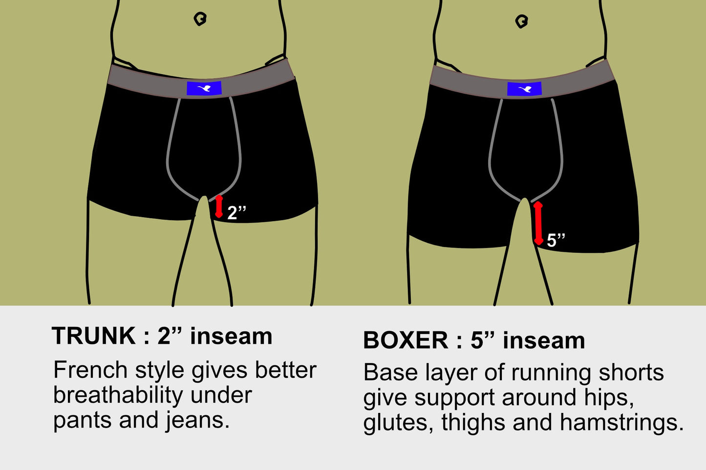 Eco-Rush | Men boxer - Swan/navy (p18a2)
