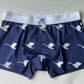 Eco-Rush | Men trunk - Swan/navy (p13a1)