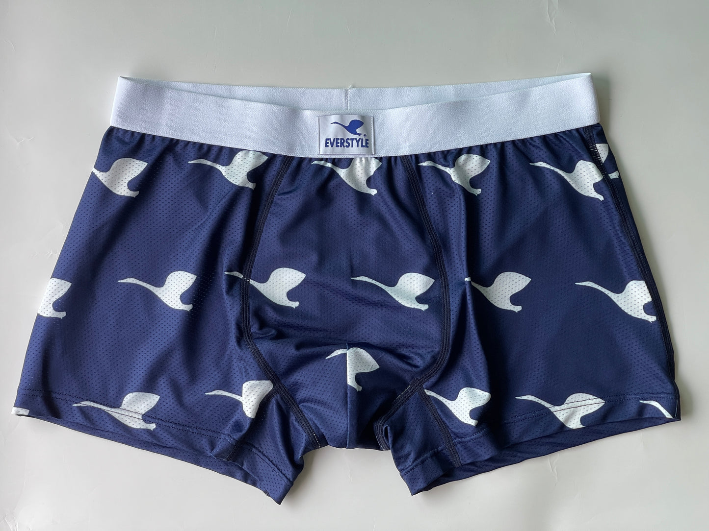 Eco-Rush | Men trunk - Swan/navy (p13a1)